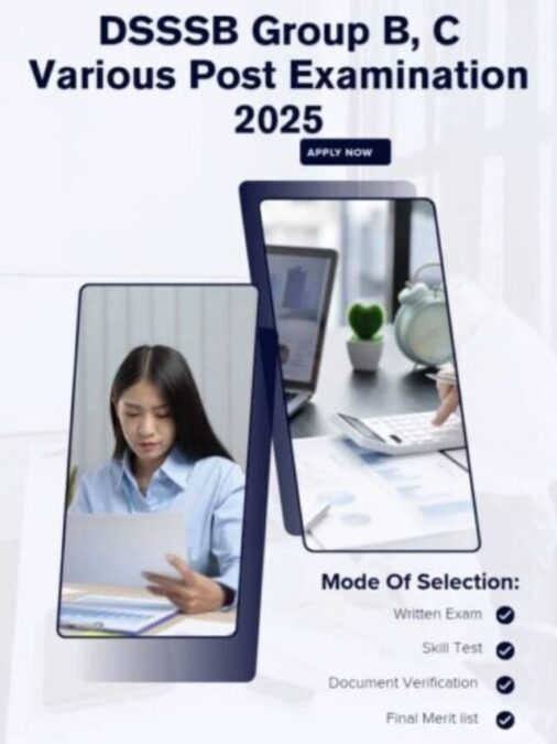 DSSSB Group B and C Various Post Examination 2025
