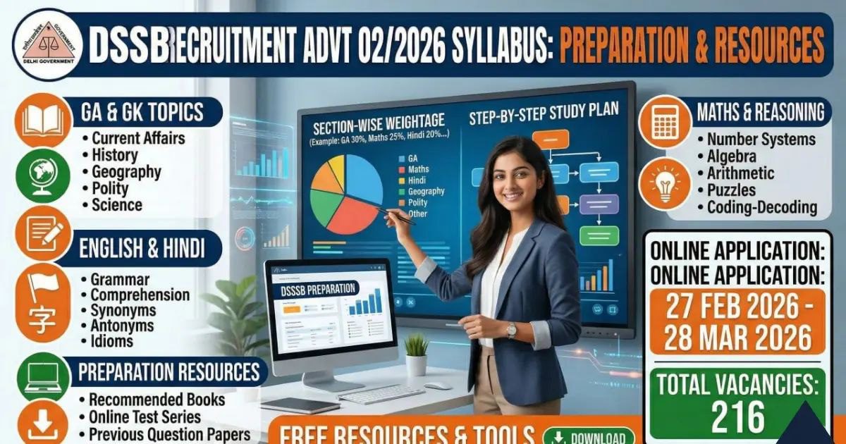 DSSSB Recruitment Advt 02/2026